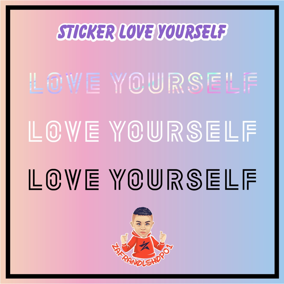 Cutting Stiker LOVE YOURSELF BTS STIKER BTS KPOP