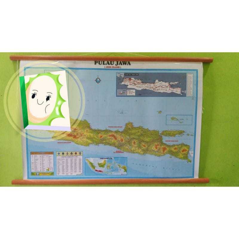 

Peta bingkai pulau Jawa ukuran kecil