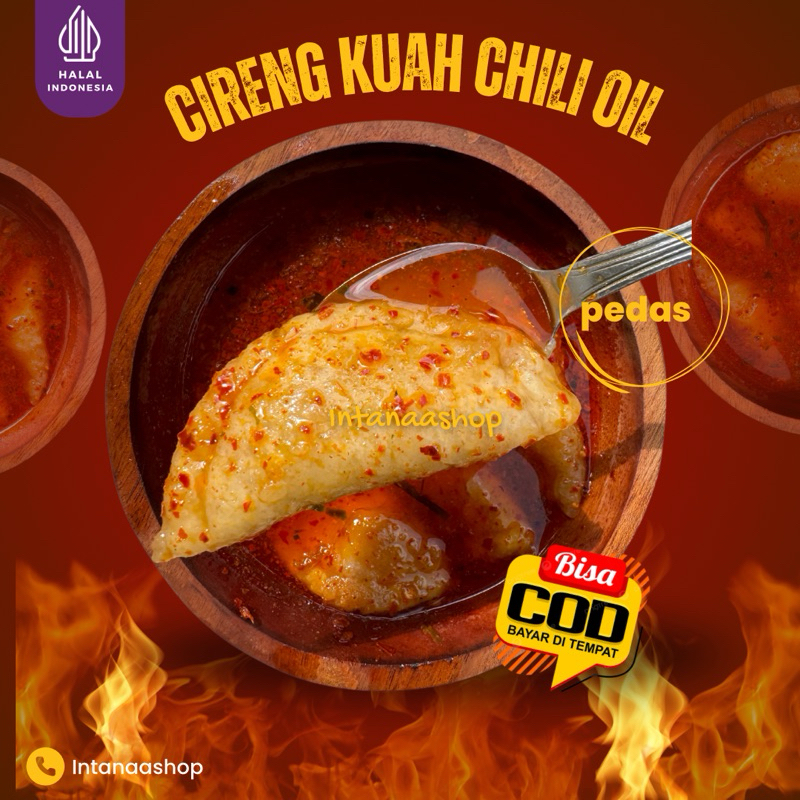 

1 Bungkus Cireng Kuah Chili Oil Pedas