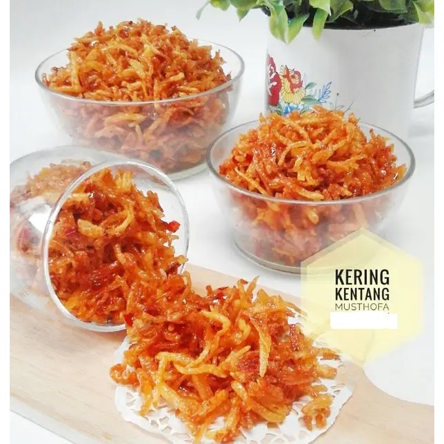 

[ 1 Kg ] Kentang Mustofa Rasa Balado Pedas - Kripik Kentang Mustofa Rasa Balado Terlaris Renyah Krispi Cemilan Enak Gurih Pedas Isi 1 KG