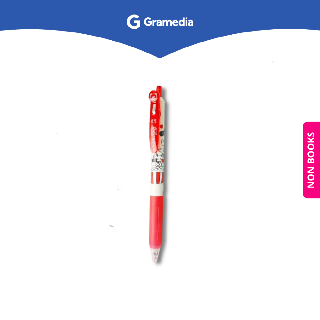

Gramedia Depok - ZEBRA SARASA CLIP 05 SINGLE BEAR RED
