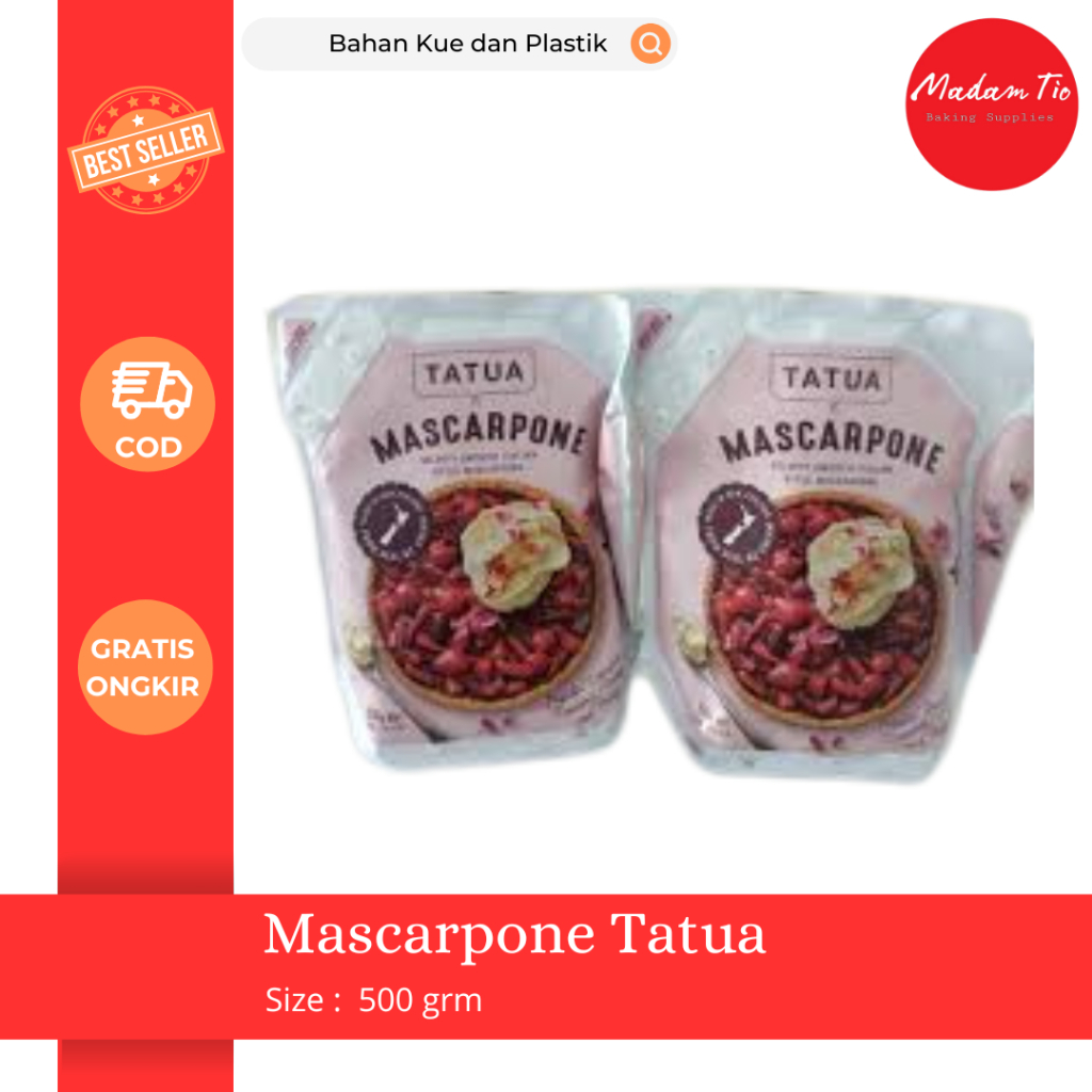 

Mascarpone Tatua 500gram 1pcs