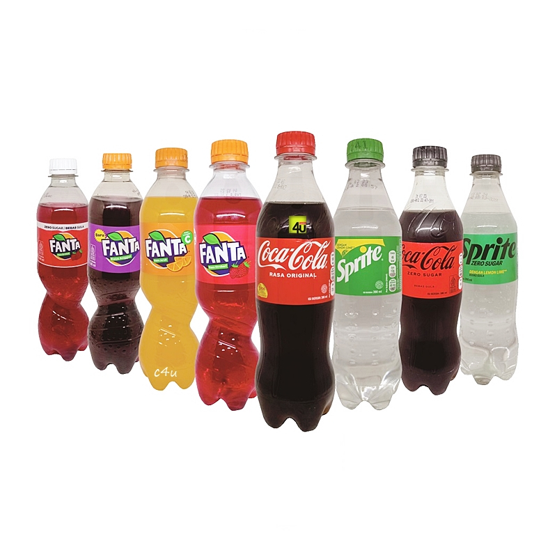 

Coca-Cola, Sprite, Fanta OKE - Carbonated Drink - 390ml RTD BOTOL