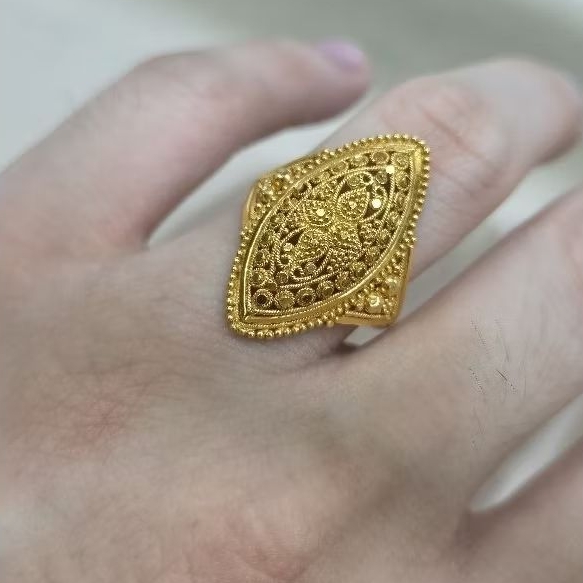 Cincin Perempuan Mas Malaysia 916 Mas Import Asli 91.6% 22K