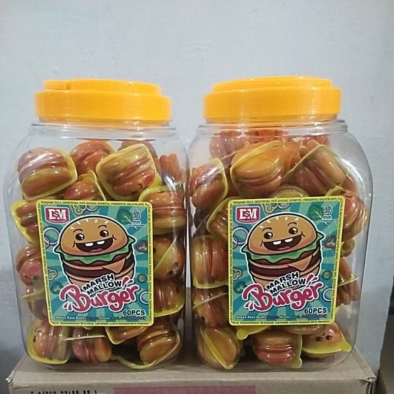 

DSM Marshmallow Burger ( isi 60) Halal Rasa Buah