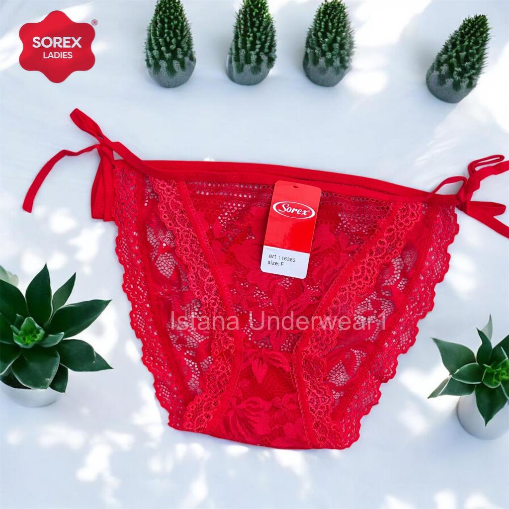Sorex Celana Dalam Wanita brukat renda sexy tali samping | Cd Sorex tali samping renda transparan