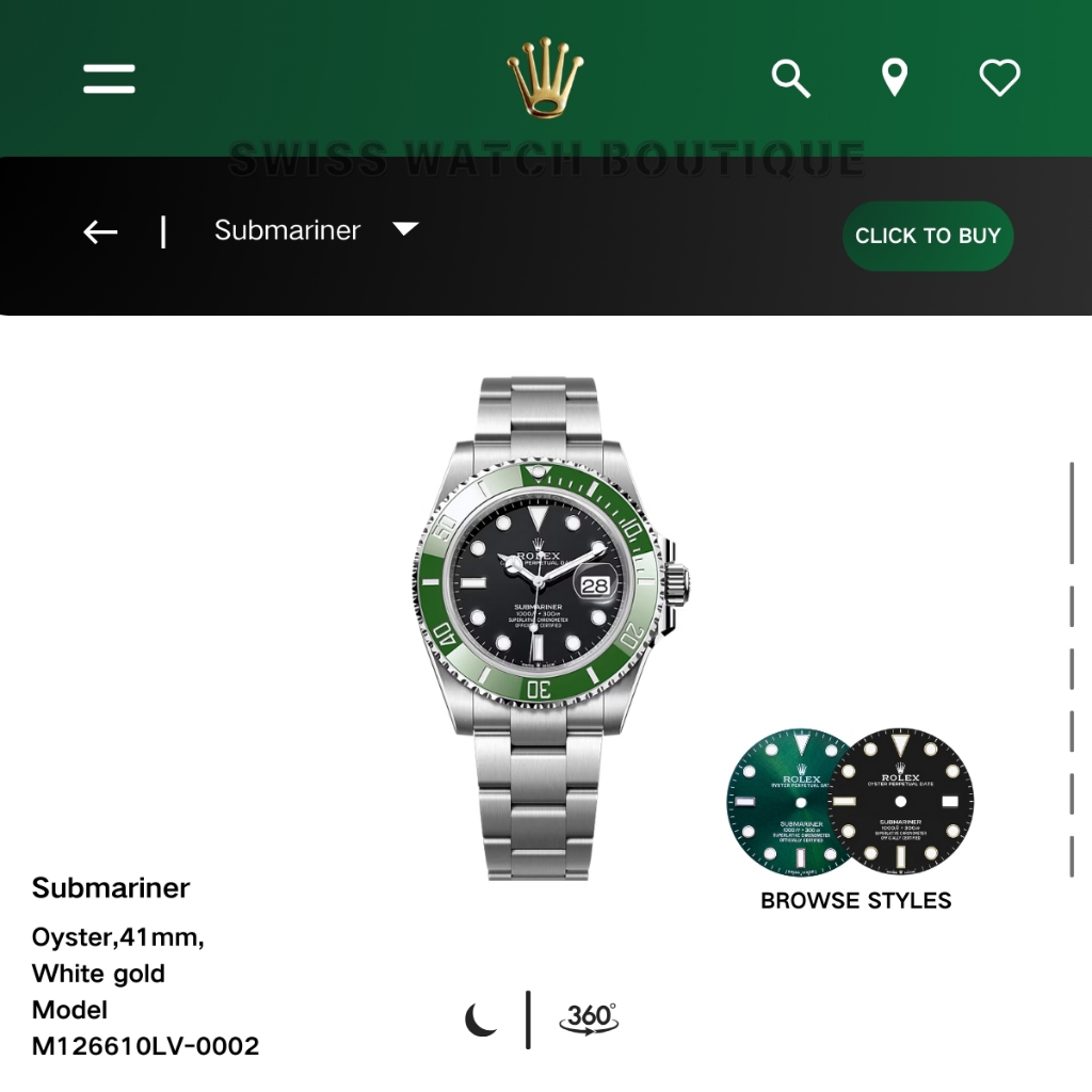 【✅Garansi 5 Tahun】Original Jam tangan Rolex m126610lv-0002 18CT Teflon material 41mm Oystersteel SUP