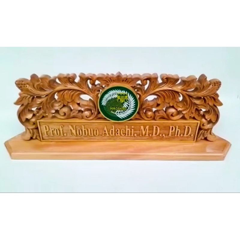 Papan Nama Kayu Jati Ukiran Jepara