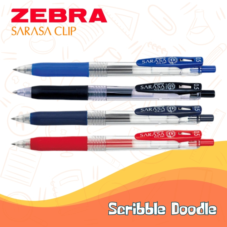 

Pulpen ZEBRA Sarasa Clip 0.5/0.7/1.0mm Gel Ballpoint Pen/ Pulpen Sarasa