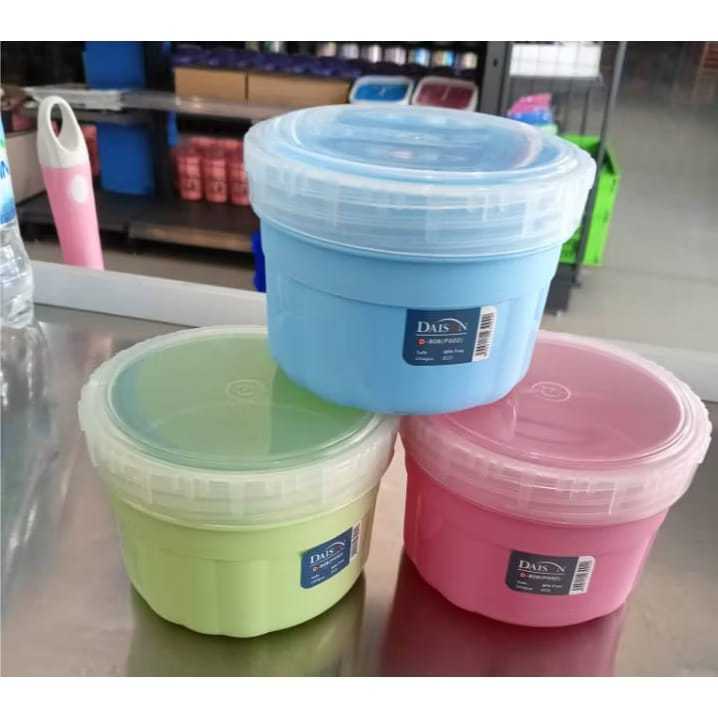 DAISON D-806 (P001/002) 900ML KONTAINER WADAH MAKAN TEMPAT BEKAL TOPLES/TEMPAT BEKAL BULAT/KOTAK NAS