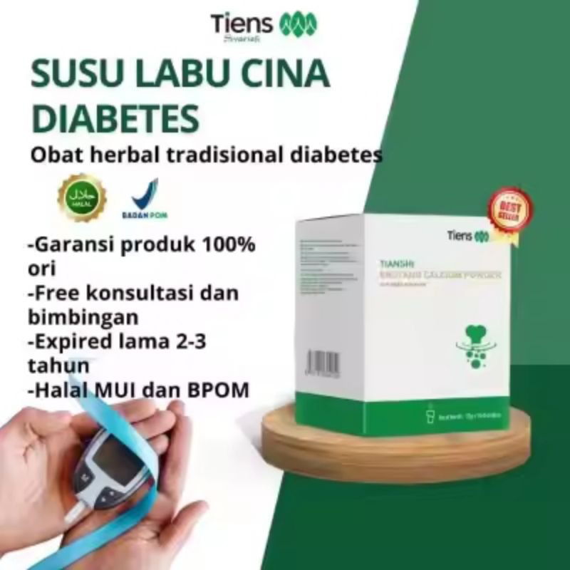 

(VIRAL) 2 BUNGKUS OBAT CHINA DIABETES Susu Labu Diabet Shutang Calcium Powder aman herbal