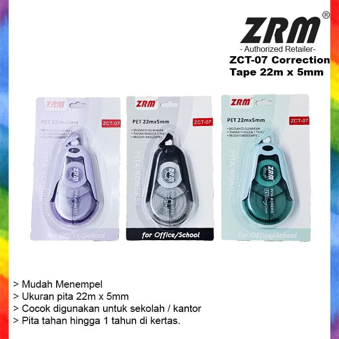 

ZRM Tip-ex Pita / Correction Tape ZCT-07