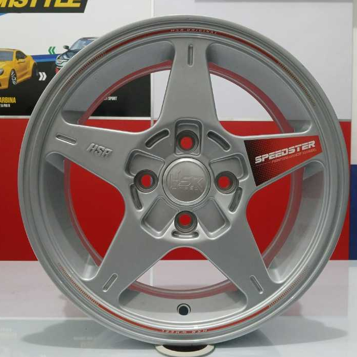 Velg Ring 14 Promo Super Sale HSR SPEEDSTER Lubang 4 PCD 114,3 Buat Avanza Kijang Panther Evalia Gal