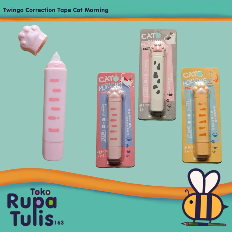 

TWINGO - Correction Tape Tipe X Cat Morning TG-B813A- SATUAN (1 pcs)