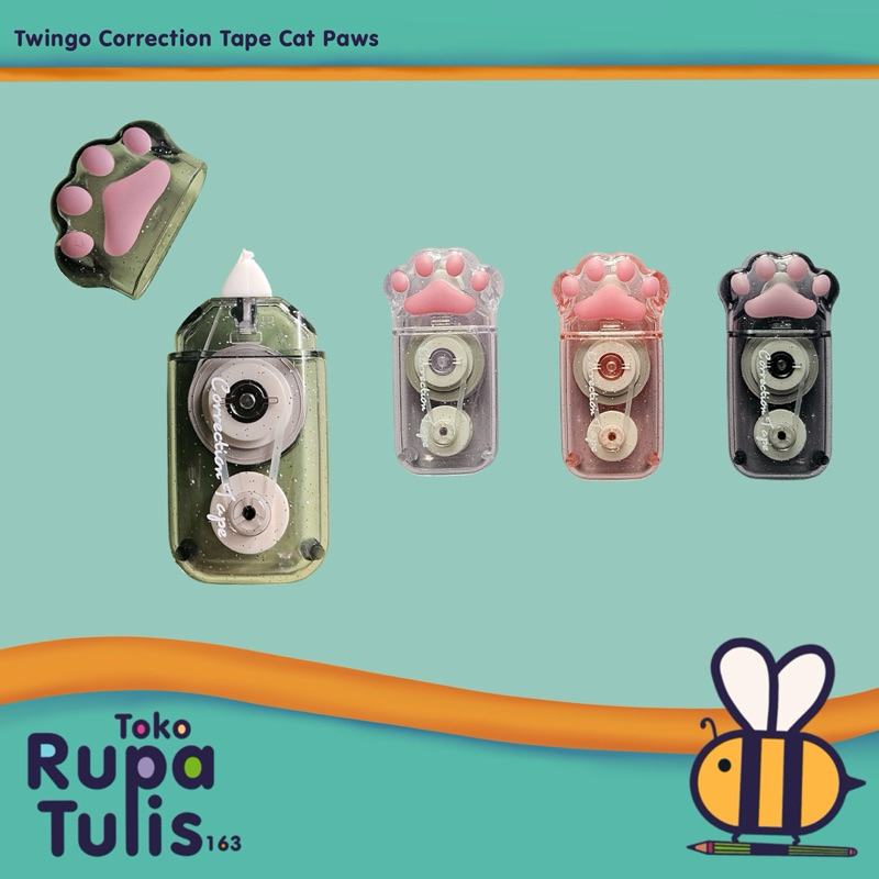 

TWINGO - Correction Tape Tipe X Cat Paws TG-B1694A - SATUAN ( 1 pcs)