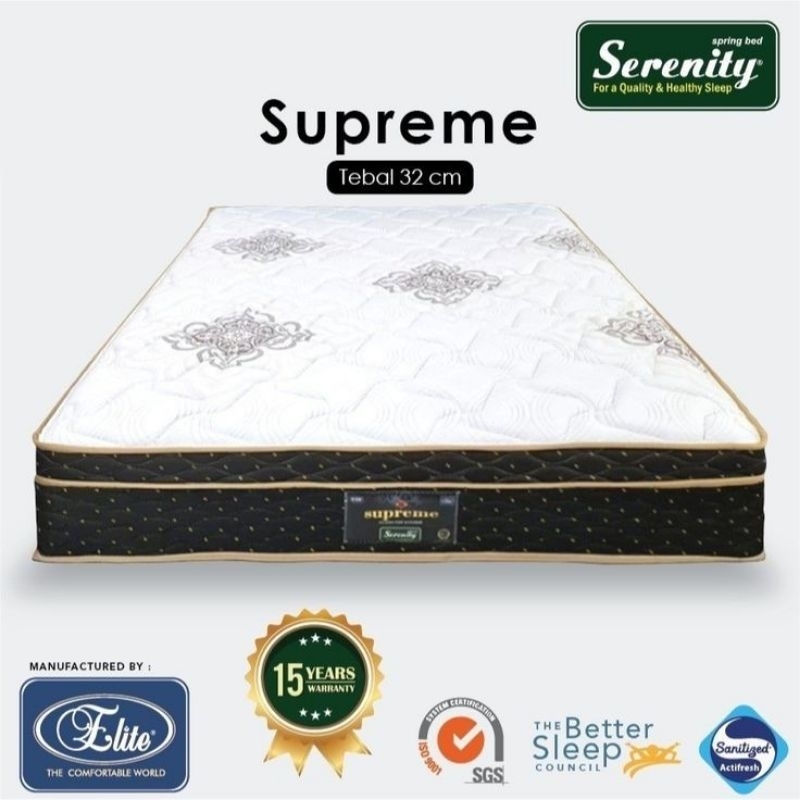 kasur busa kasur spring bed serenity no.1 180x200cm baru