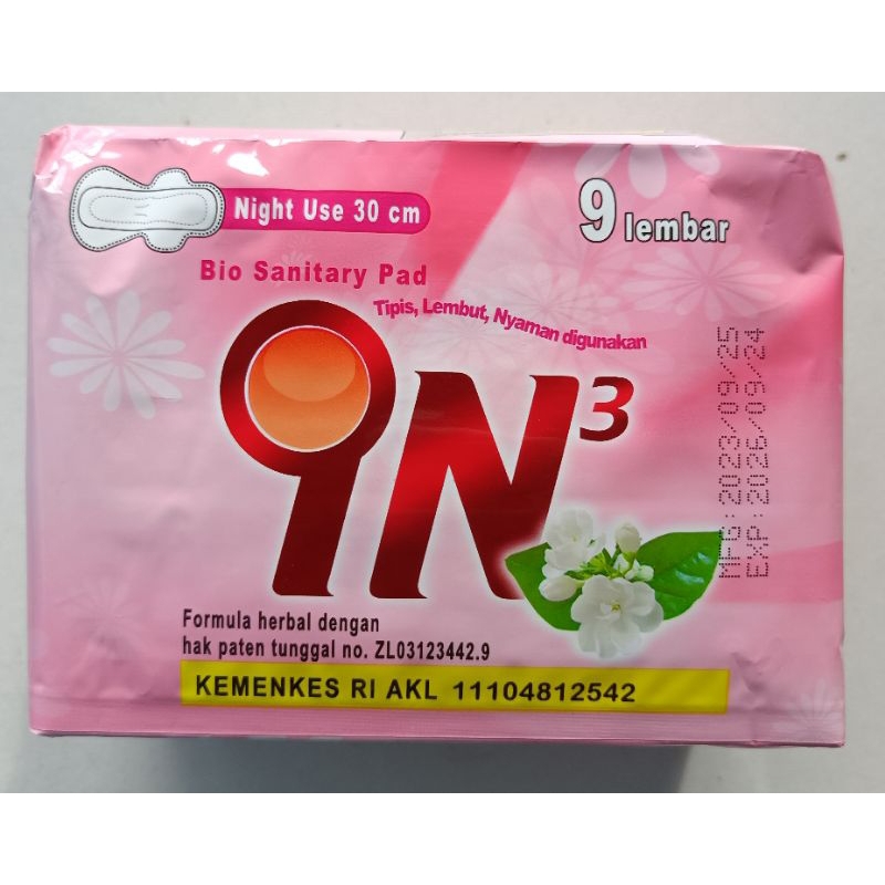 pembalut herbal bio Santry pad In3 (exp 2026)