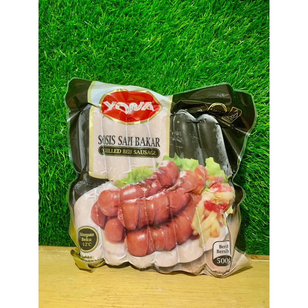 

Yona Sosis Bakar Grilled Beef Sausage isi 12pcs