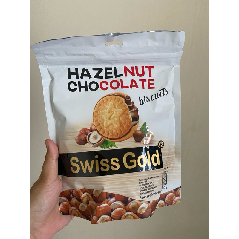 

HAZELNUT CHOCOLATE BISCUITS SWISS GOLD