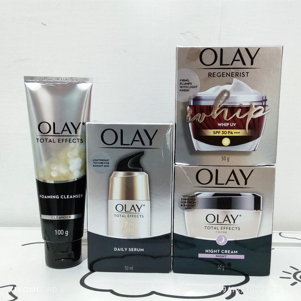 Paket Hemat Mix Olay Reg Whip spf30 + Total Effect [4 item]