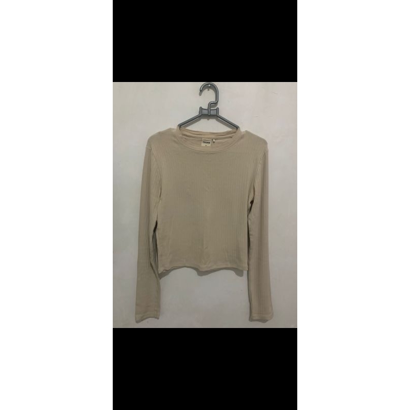 kaos  lengan panjang wanita three second