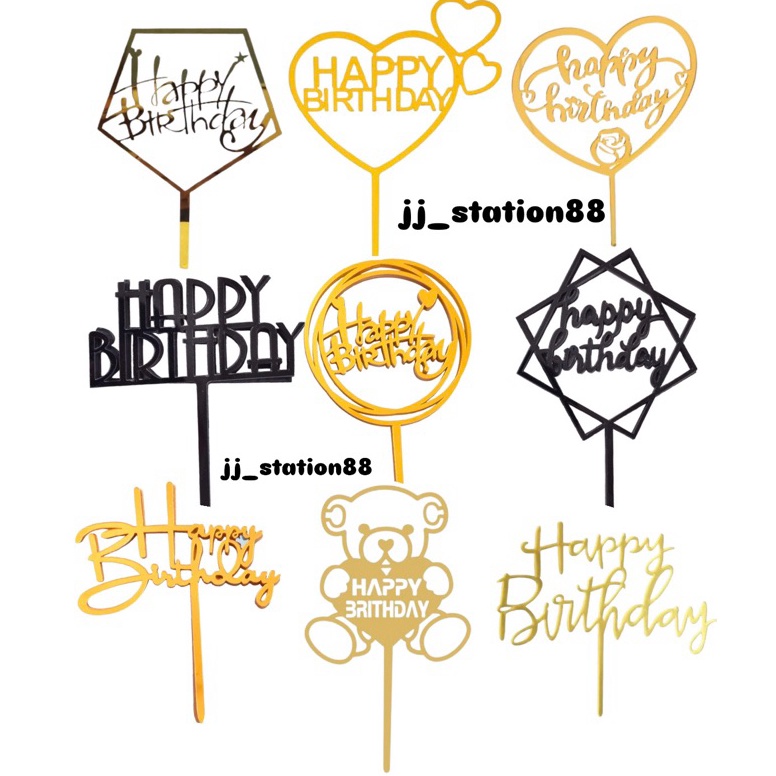 Toko Spesial TOPPER KUE 1 PCS BAHAN AKRILIK