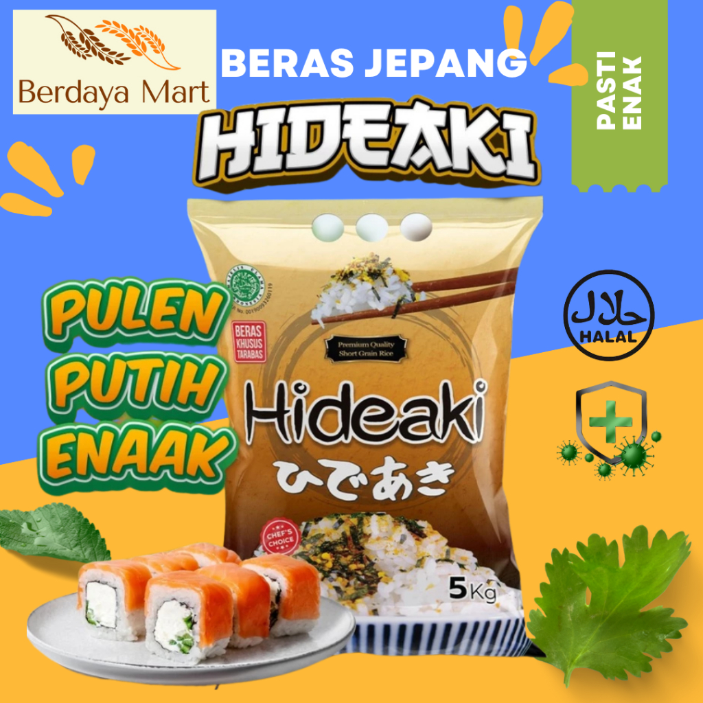 

Beras Jepang Japonica HIDEAKI 5KG (Cocok Untuk Restoran Jepang)