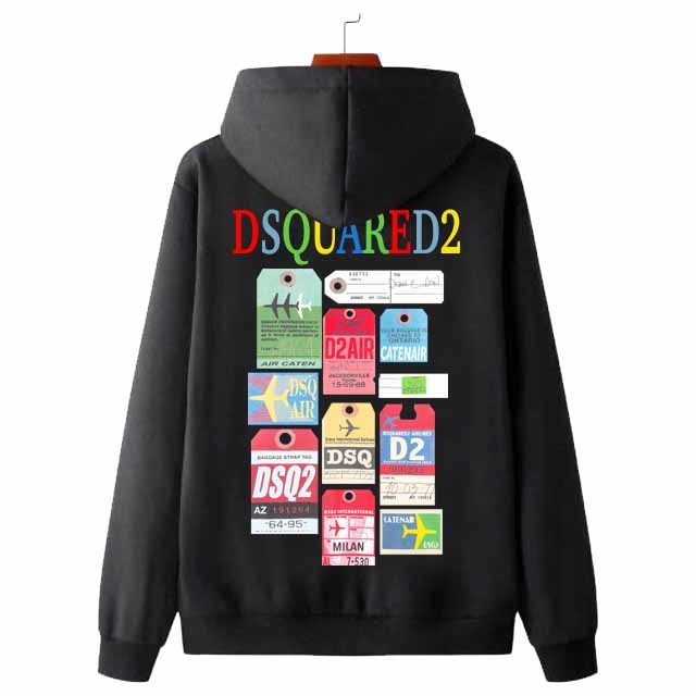 Dsquared2 Hoodie Bahan Cotton Fleece | Pullover & Zipper | Size M L XL XXL | Ready Hoodie Jumper & R