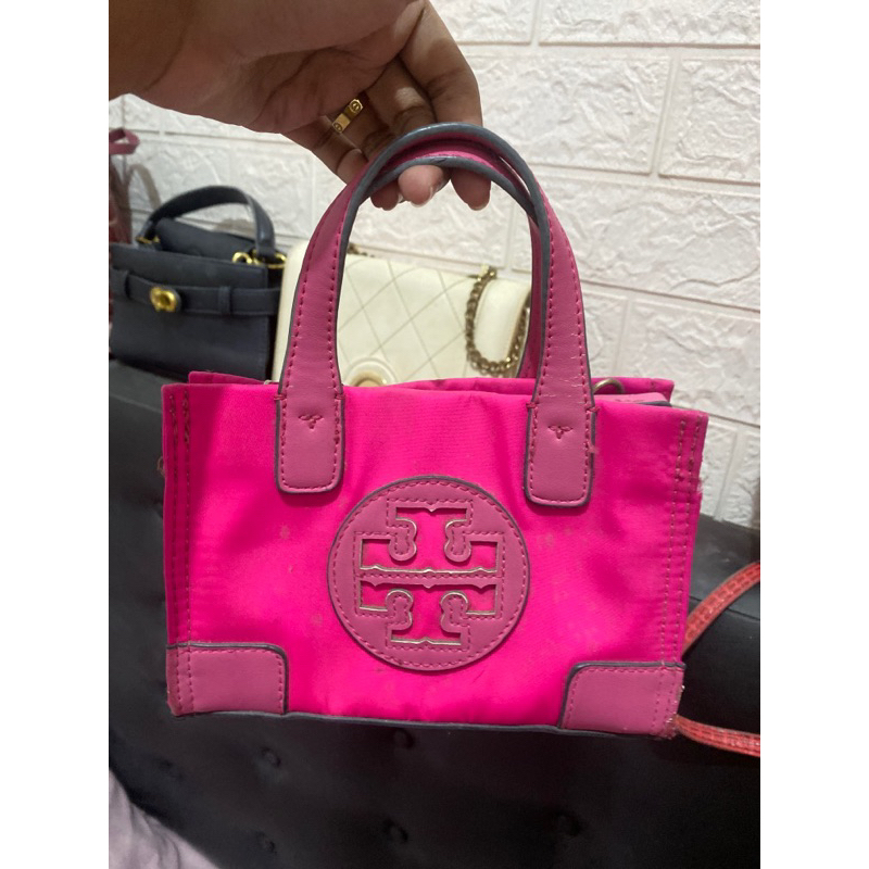 Preloved TB micro nylon tote