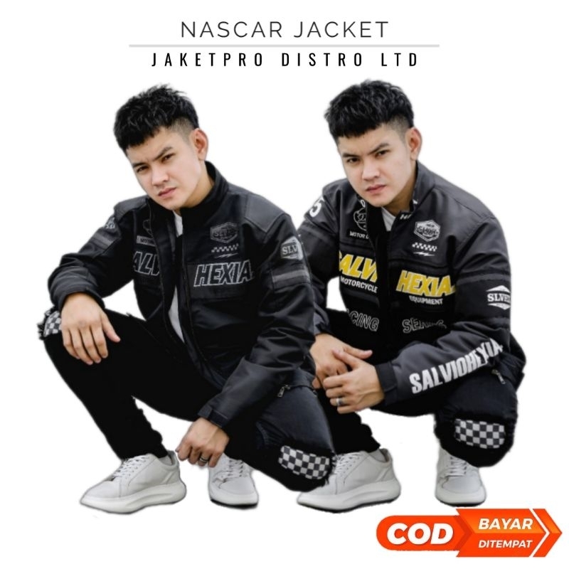 Nascar Jacket Vintage Racing SLVHX / Jaket Motor Sport Balap Tebal Original Salvio Hexia