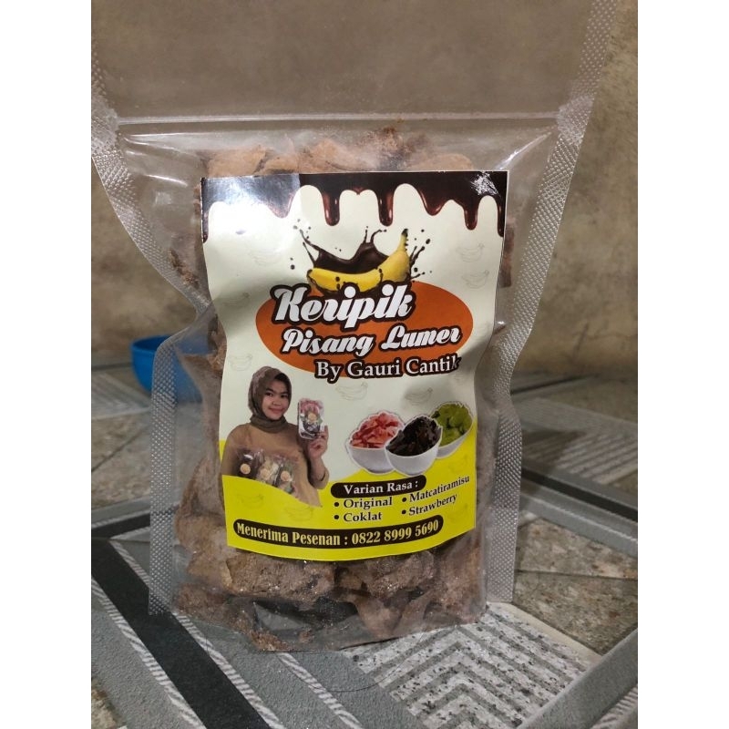 

keripik pisang coklat bubuk