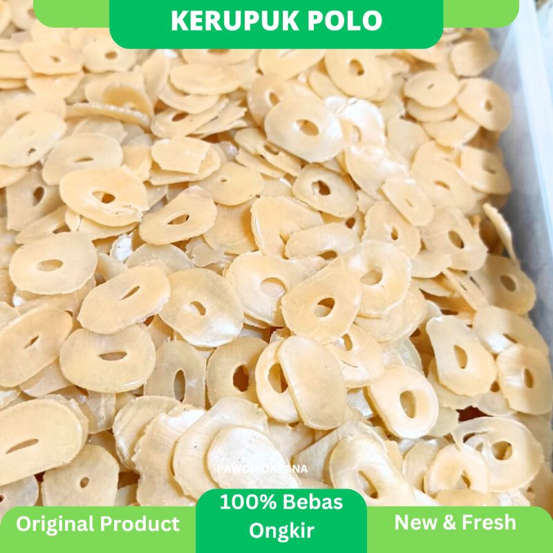

Kerupuk Polo Mentah / Kerupuk Kancing Bolong Mentah / Kerupuk Bolong