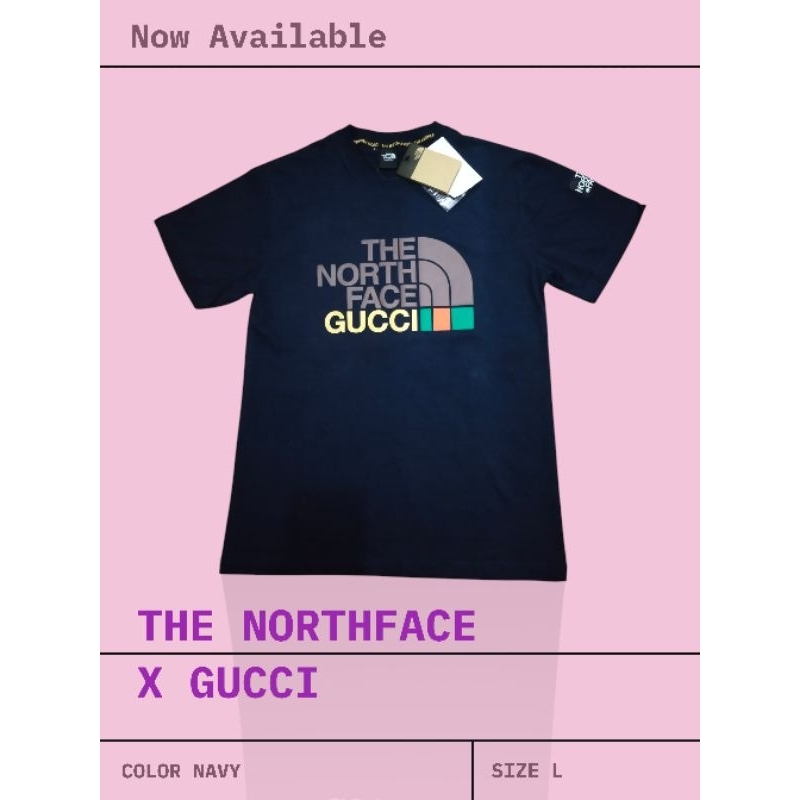 TNF X GUCCI navy tshirt