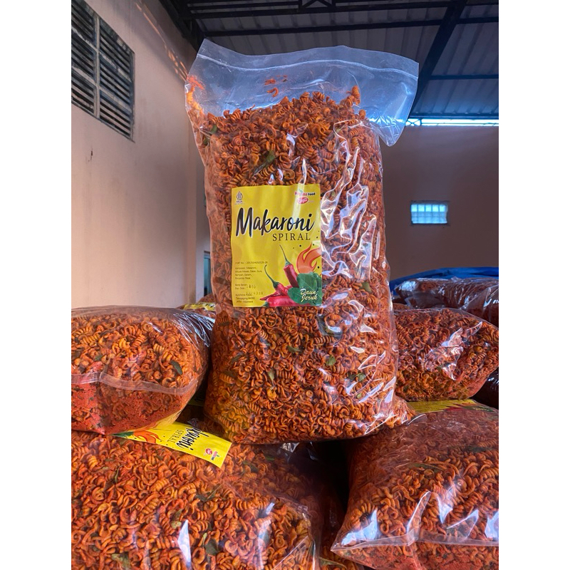 

Makaroni spiral pedas daunjeruk/Spiral Makaroni Dj/Makaroni spiral 500g