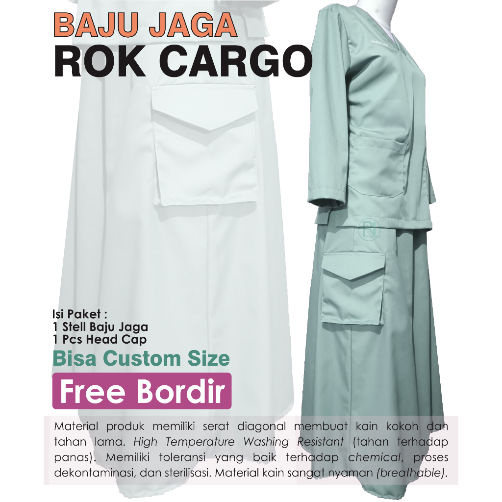 BAJU JAGA ROK CARGO/BAJU TINDAKAN/BAJU OK