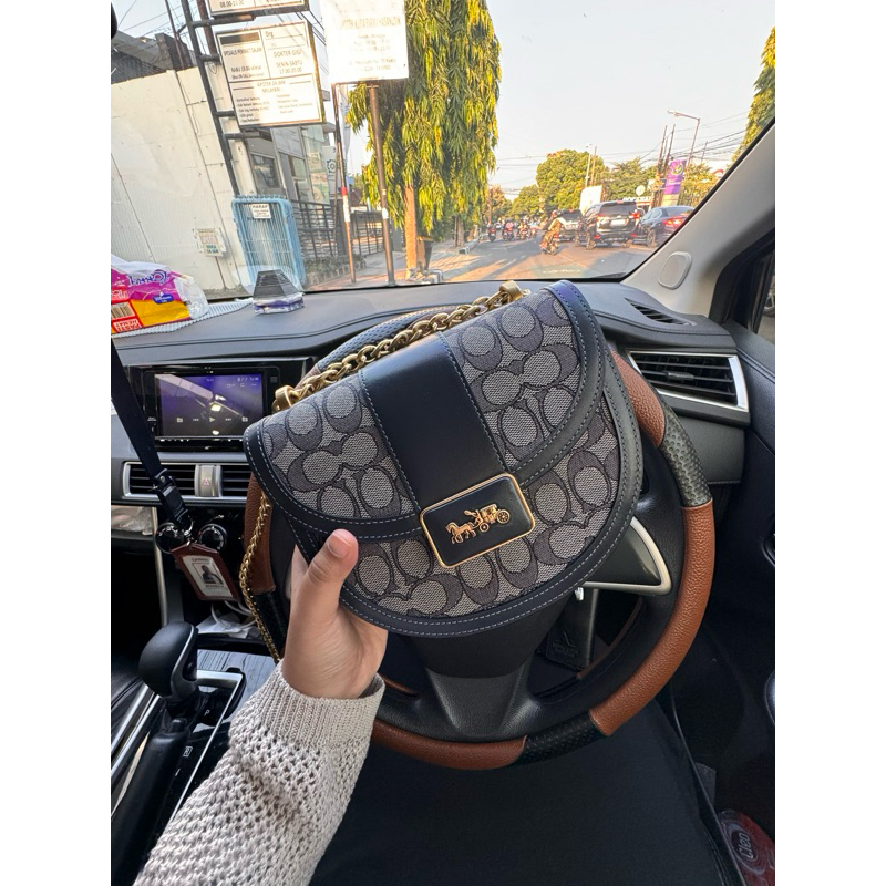 COACH ALLIE SADDLE BAG NBU TAS COACH SELEMPANG ORIGINAL BUTIK