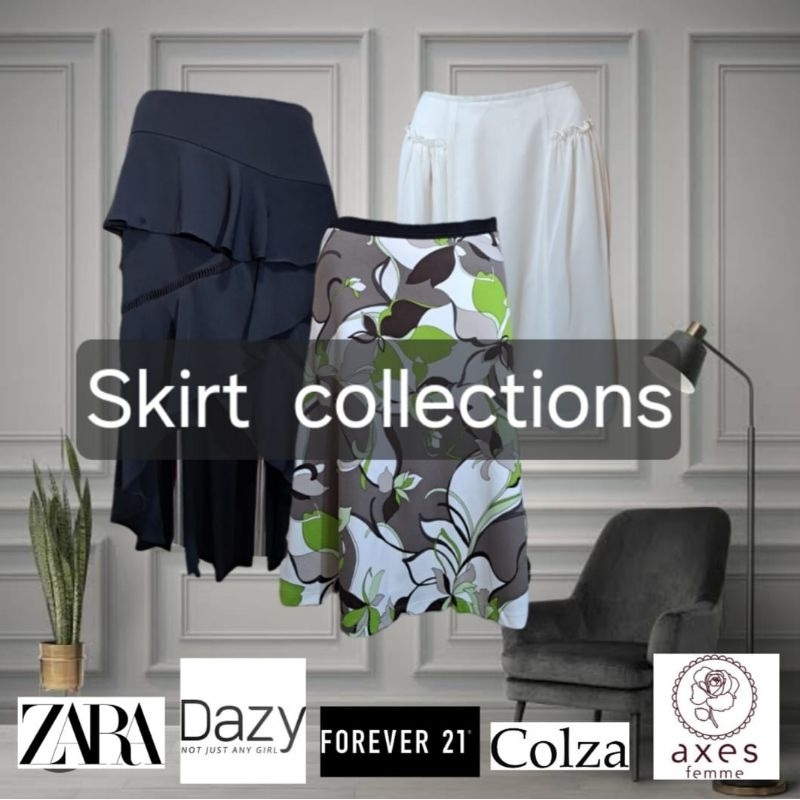 rok korean ruffle coquette cottagecore gemoy murah