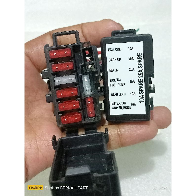 Box sekering, Rumah Sikring Vario 125 old tipe bohlam plus sekering