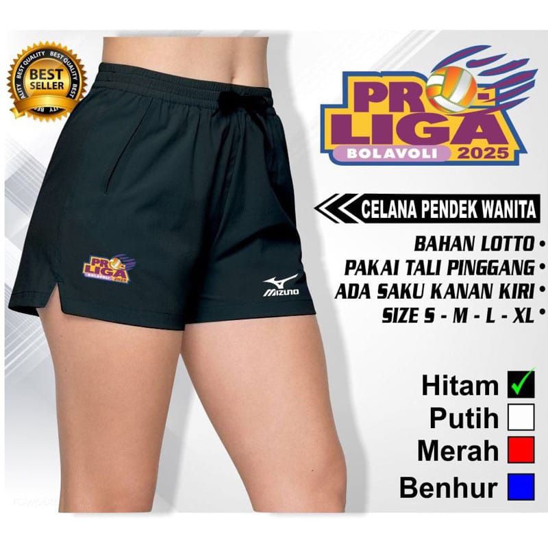 CELANA VOLI CEWEK CELANA PENDEK OLAHRAGA WANITA CELANA VOLLY WANITA CELANA PEREMPUAN VOLI PROLIGA 20