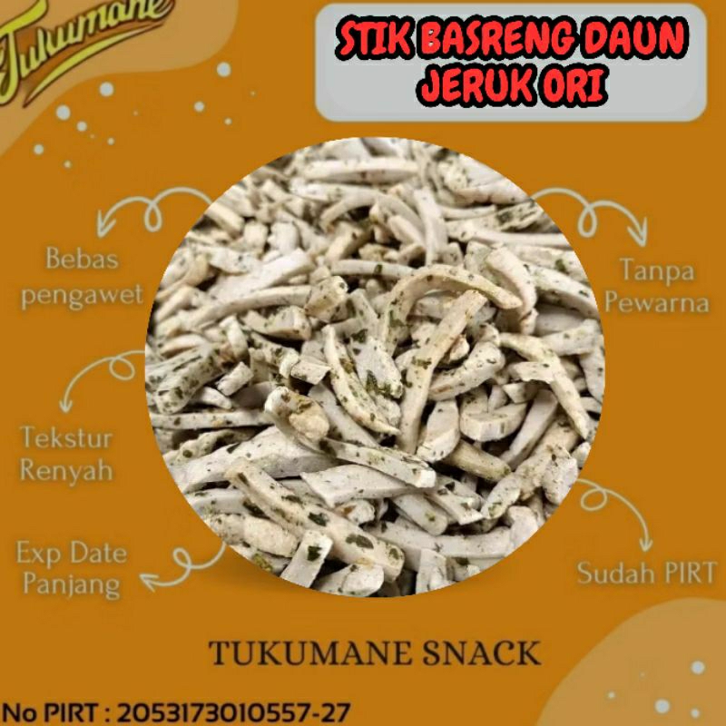 

stik basreng asin pedas daun jeruk dan usus asin pedas