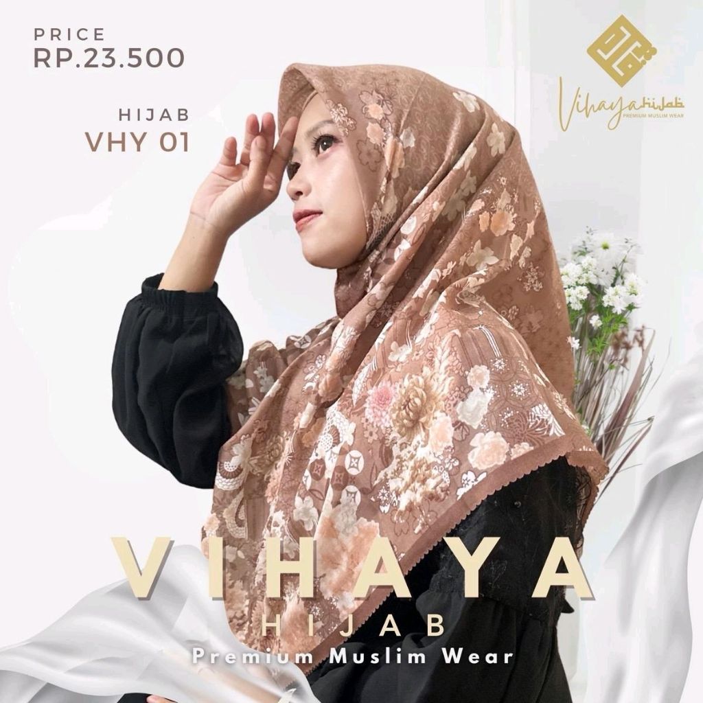Hijab Voal Lasercut Printing