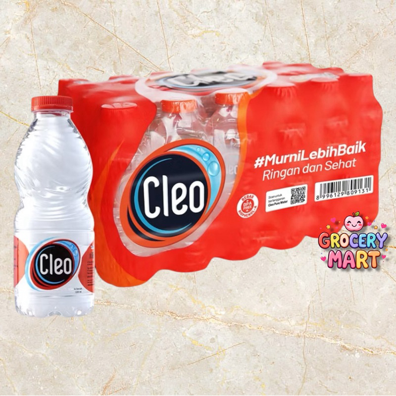 

CLEO 220ML ISI 24PCS ORI PREMIUM KUALITAS ⭐️⭐️⭐️⭐️ - ONLY INSTANT