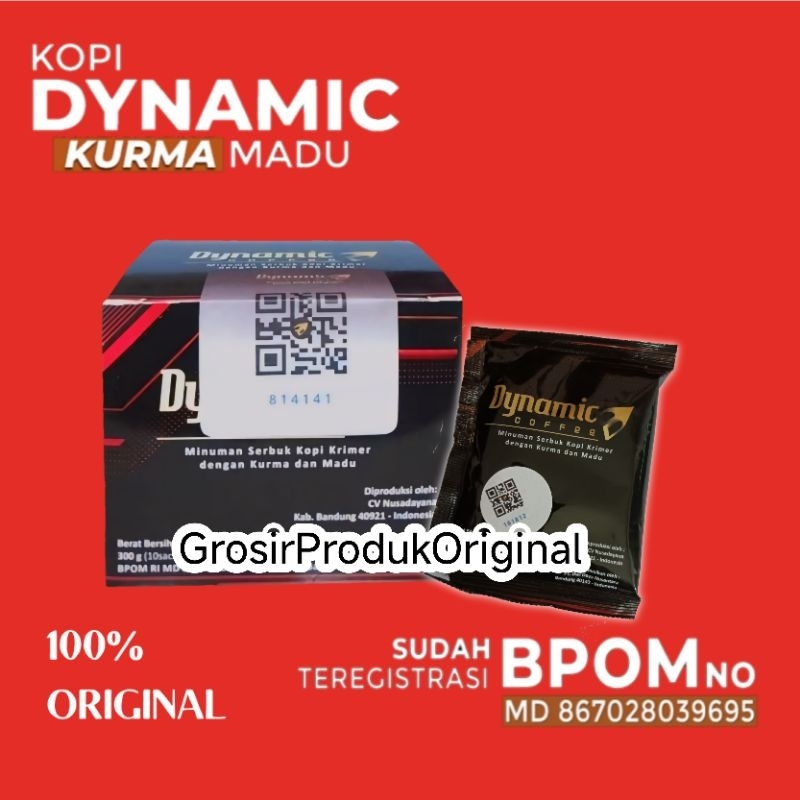

KOPI DYNAMIC / DYNAMIC KOPI 1 BOX ISI 10 SACHET KEMASAN TERBARU ORIGINAL