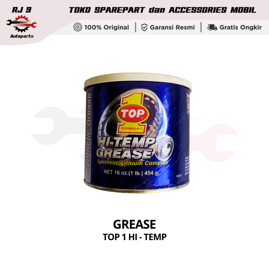 Grease/Gemuk Top1/Top 1 Lithium Complex Bearing Hi Temp Blue 454gr