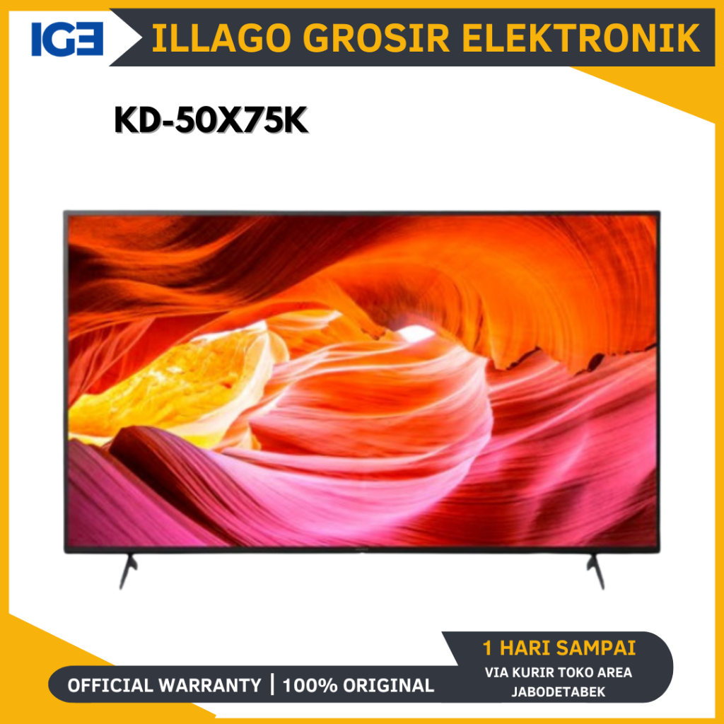 SONY 50X75K 4K UHD HDR Smart Google Android TV 50 Inch KD-50X75K