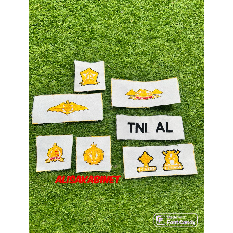 Brivet Bordir Badge POMAL Satuan TNI AL