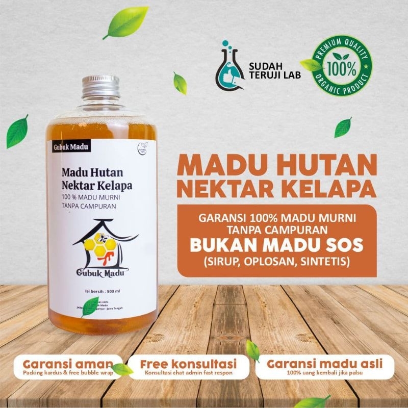 

Madu Hutan / Madu Liar ( Apis Dorsata ) Nektar Kelapa - kemasan 500 ml