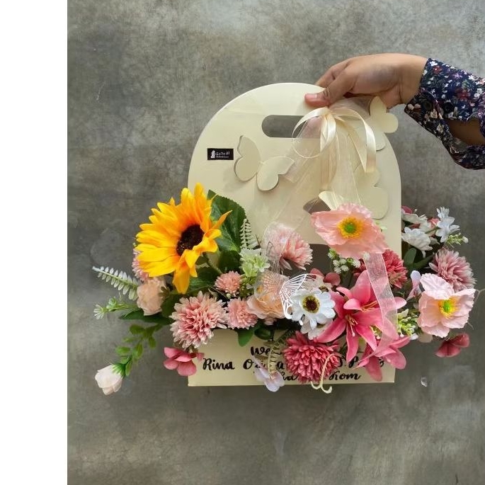 

FLOWER BOX TAS/FLOWER BOX/FLOWER BAG/BUNGA ARTIFICIAL