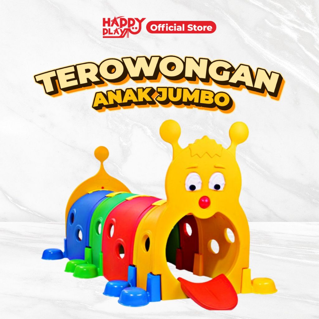 HAPPY PLAY Mainan Terowongan Anak Caterpillar