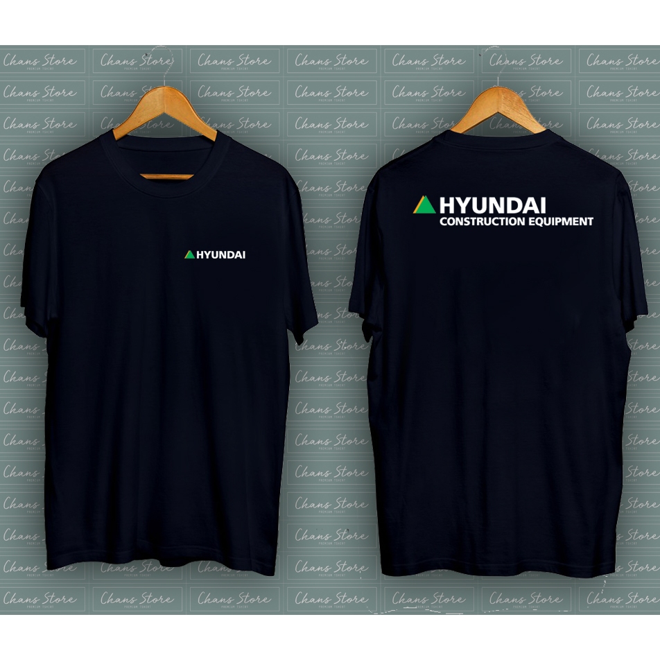 Kaos Hyundai LOGO Alat Berat Excavator Premium Tshirt cotton combed 30s